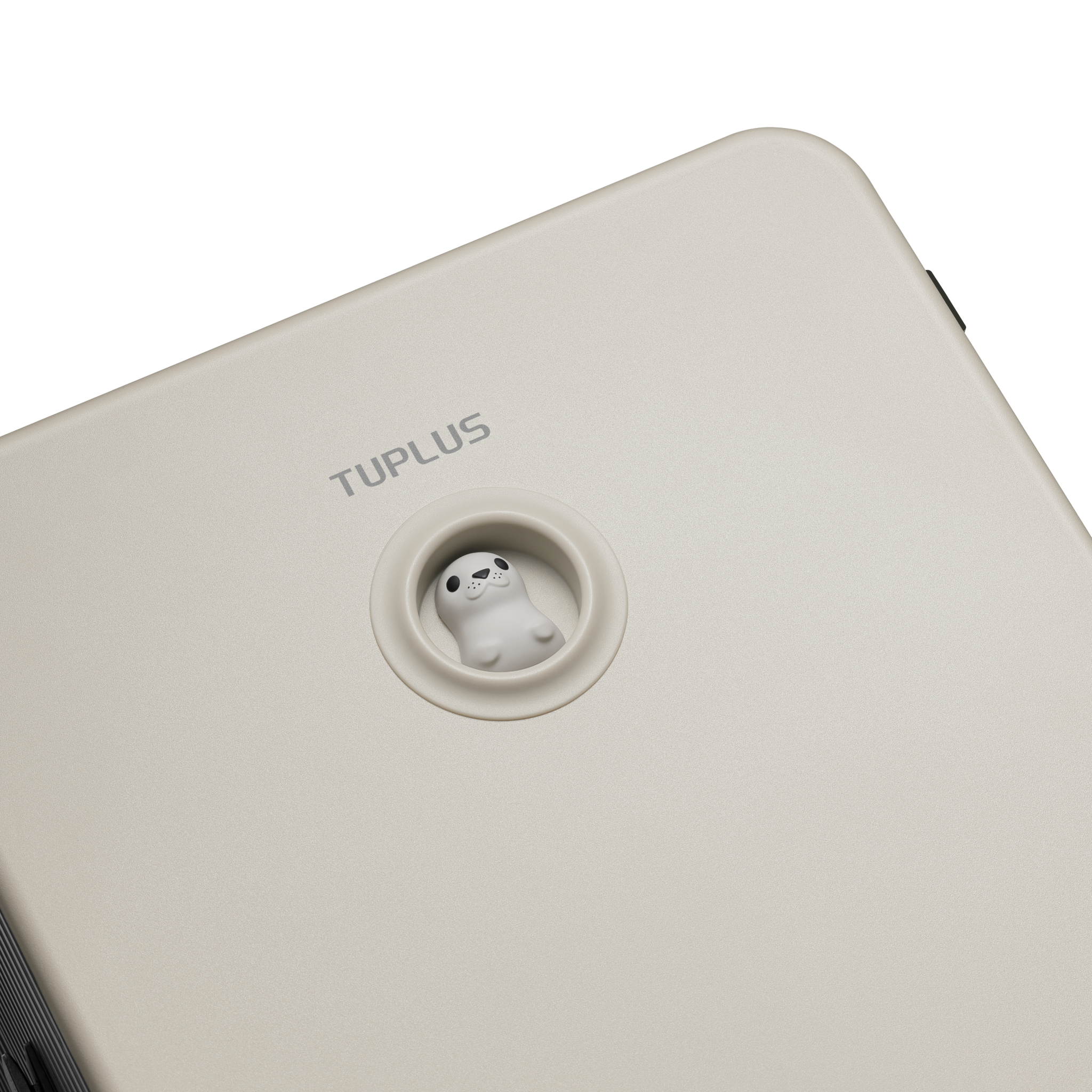 TUPLUS Balance Medium Checked Suitcase with Animal Figurine Inset - TUPLUS Offical Store